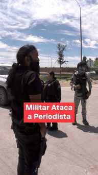 FOTO: Militar Ataca a Periodista