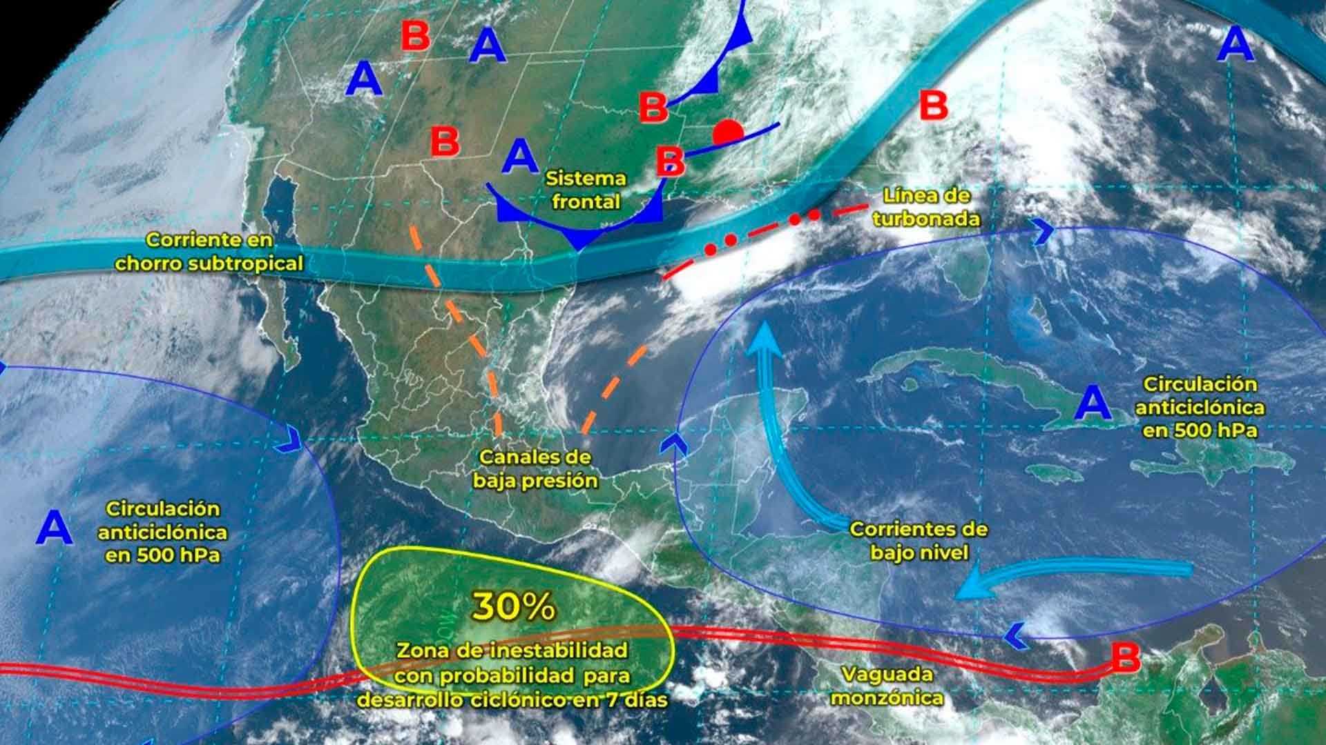 Temporada de Huracanes 2024: Vigilan Posible Desarrollo Ciclónico en el Pacífico Mexicano