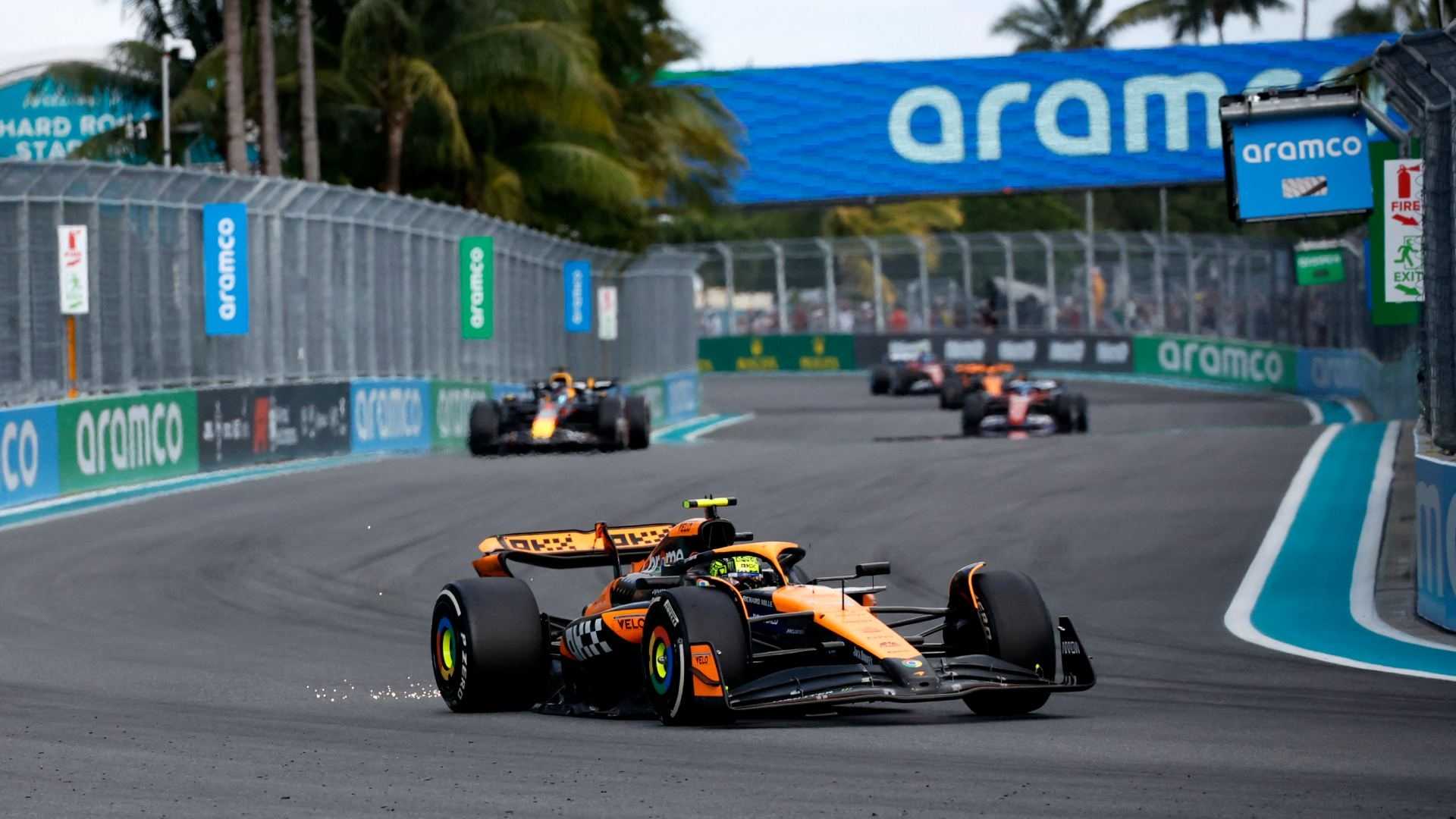 En el Gran Premio de Miami de la Fórmula 1 una bandera amarilla cambió el curso de la carrera y encaminó a Norris a conseguir la victoria 