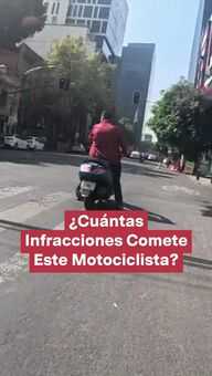 FOTO: Infracciones a Motociclista en la CDMX
