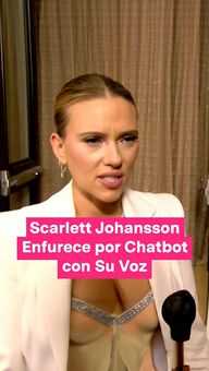 FOTO: Scarlett Johansson Enfurece por Chatbot con Su Voz