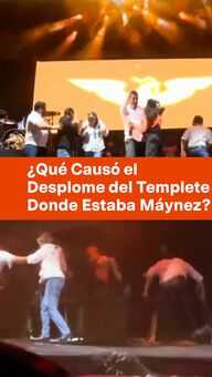 Foto: ¿Qué Causó el Desplome del Templete Donde Estaba Máynez?