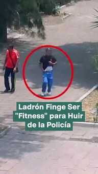 FOTO: Ladrón Finge Ser "Fitness" para Huir de la Policía