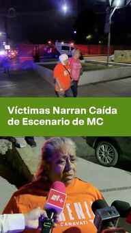 FOTO: Víctimas Narran Caída de Escenario de MC