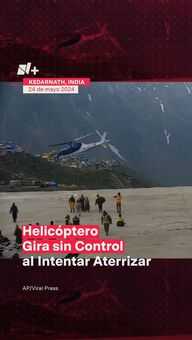 Helicóptero Pierde el Control al Aterrizar