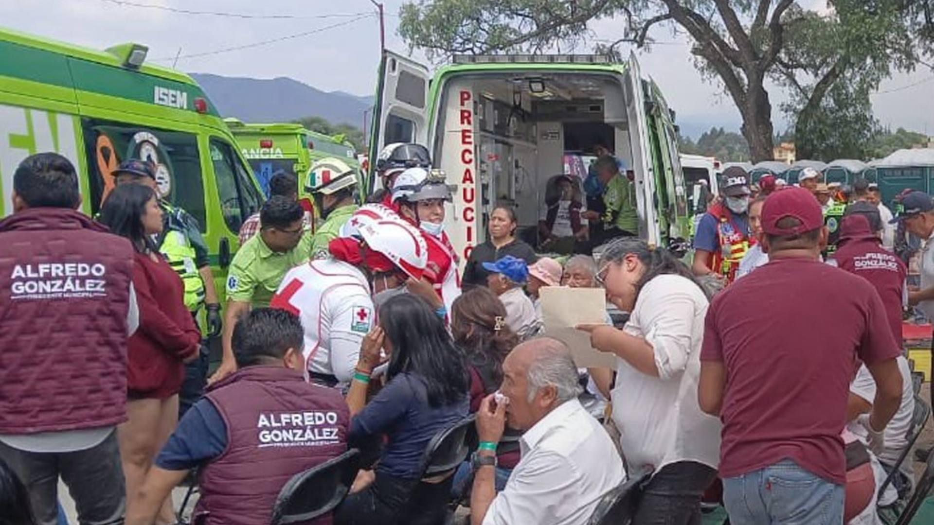 Desplome de Lona Durante Evento de Morena en el Edomex Deja 58 Heridos