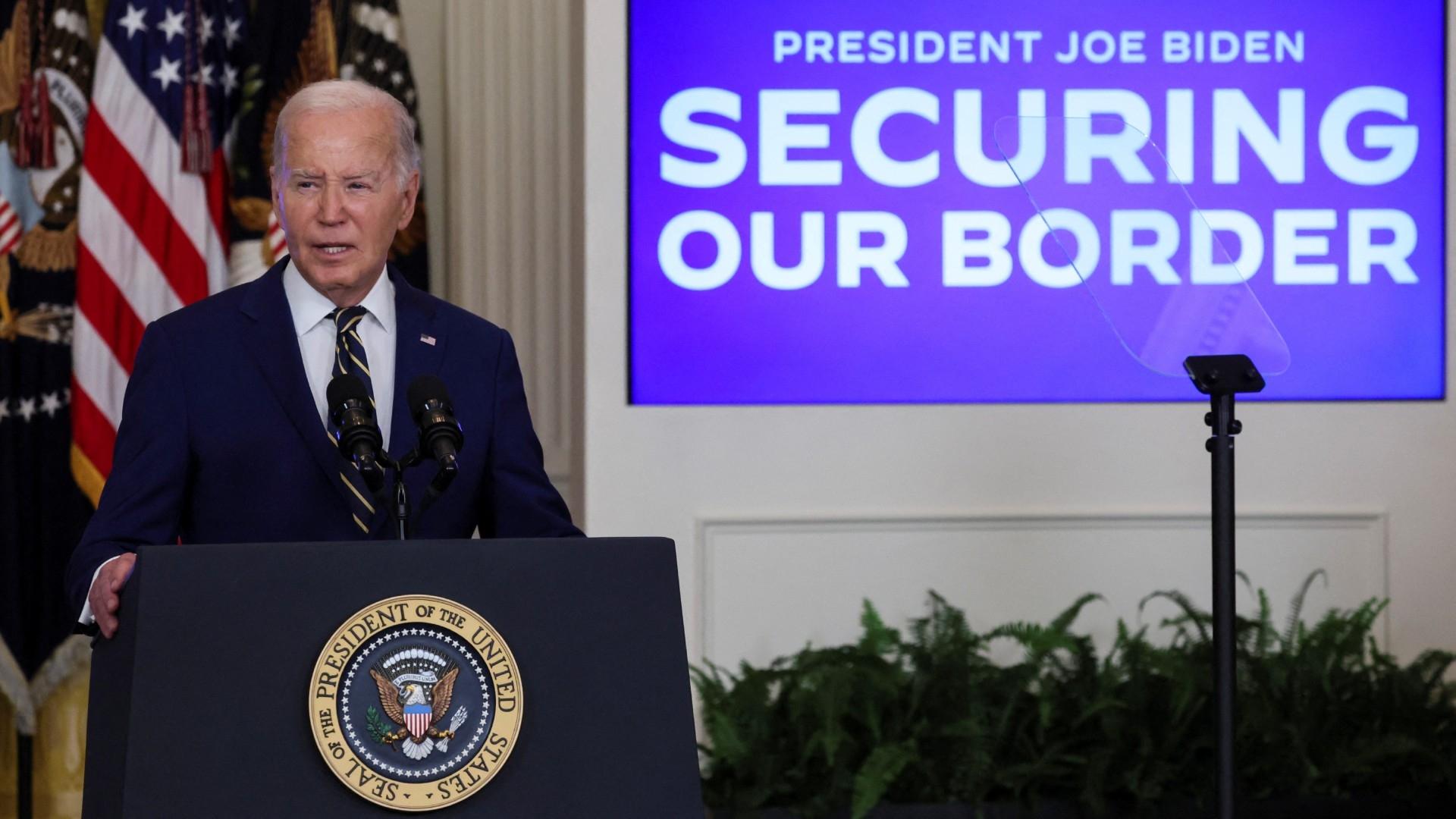 Foto: Joe Biden Firma Orden Ejecutiva Sobre Seguridad Fronteriza