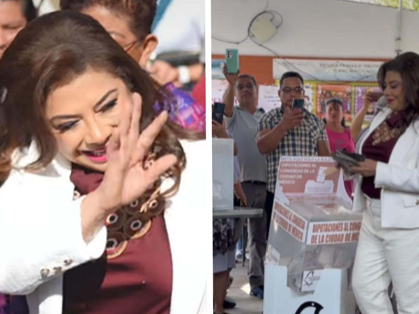 Clara Brugada Emite su Voto en Iztapalapa, CDMX; Llama a la Ciudadanía a Salir a Participar