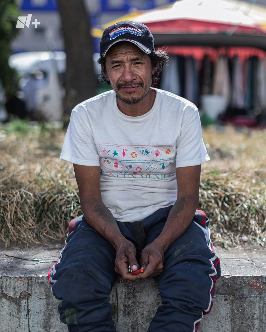Retrato de un hombre mexicano en situación de calle