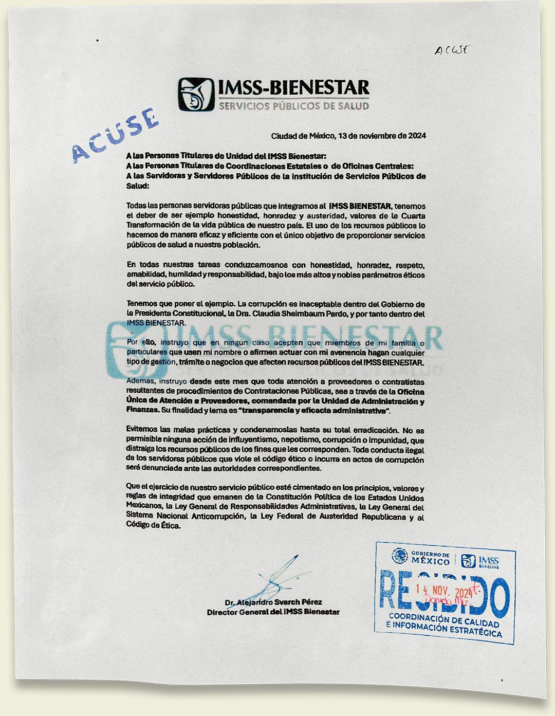 Acuse IMSS