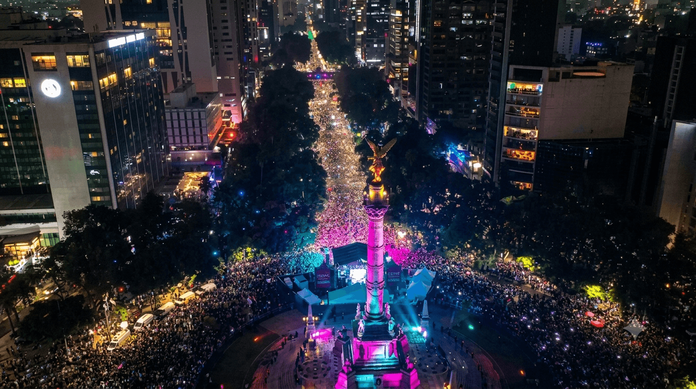 Festejos Ángel de la Independencia Hoy