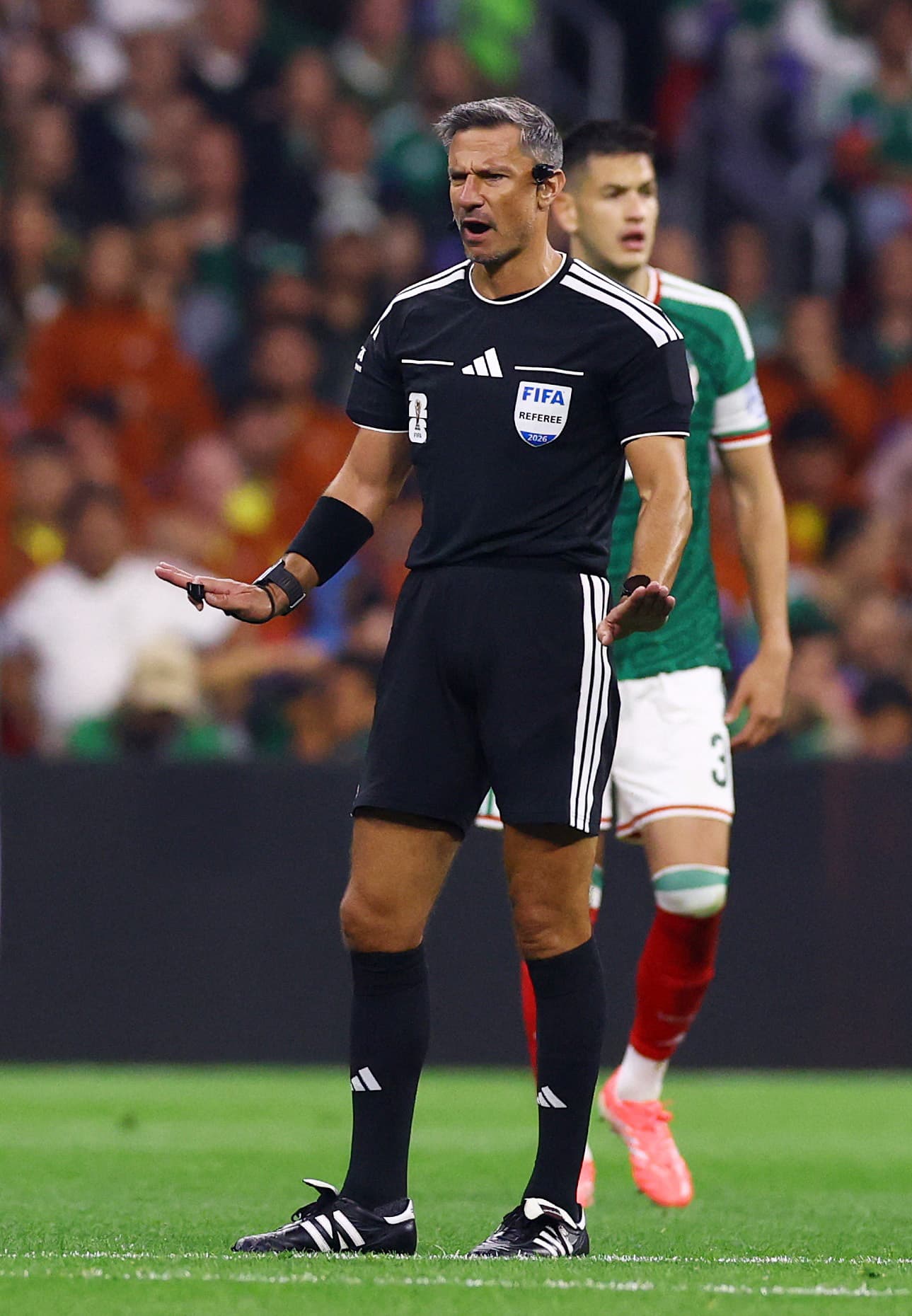 Árbitro Slavko Vincic durante el partido. Foto: Reuters
