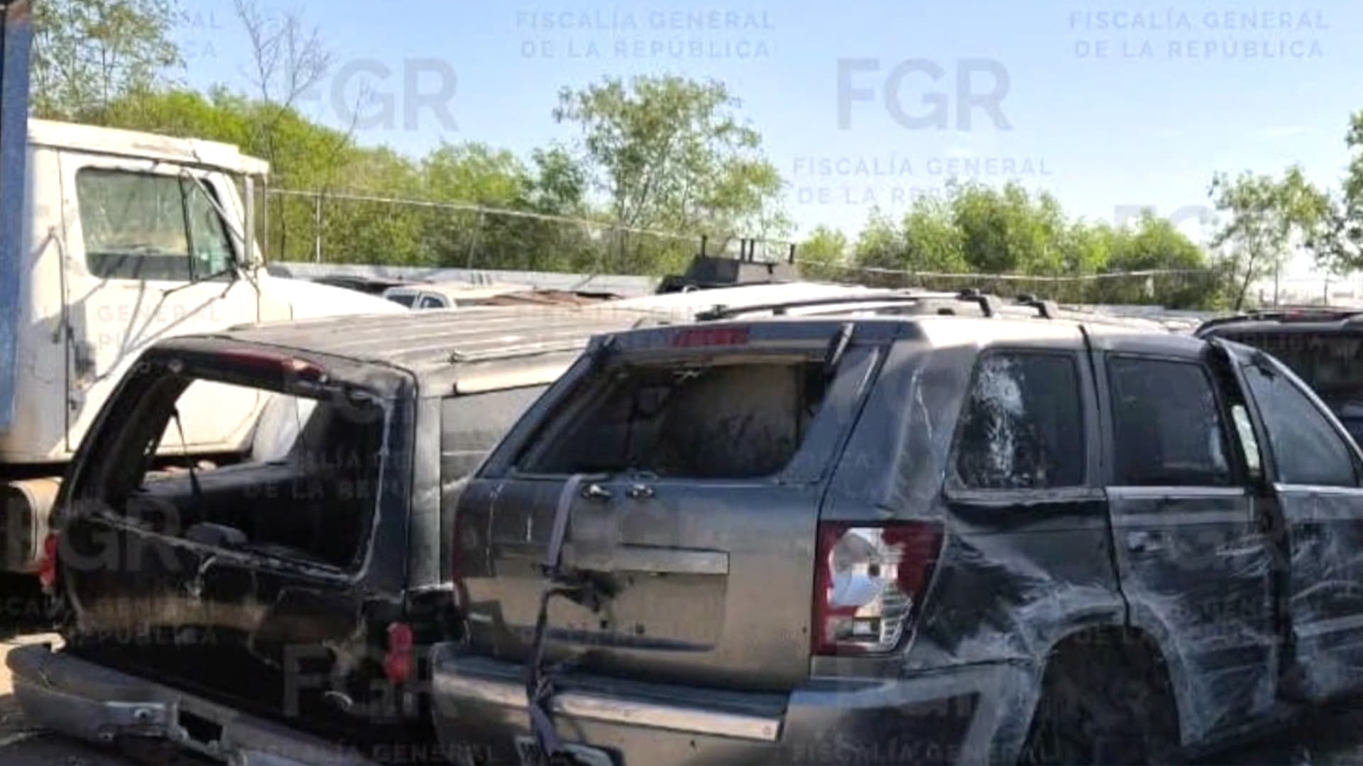 Destruyen 25 Vehículos Asegurados en Operativos de Seguridad en Tamaulipas