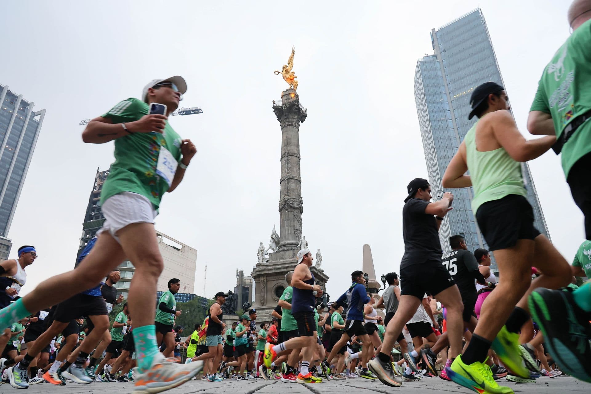 Participantes del Medio Maratón de la Ciudad de México. Foto: Cuartoscuro/ Archivo