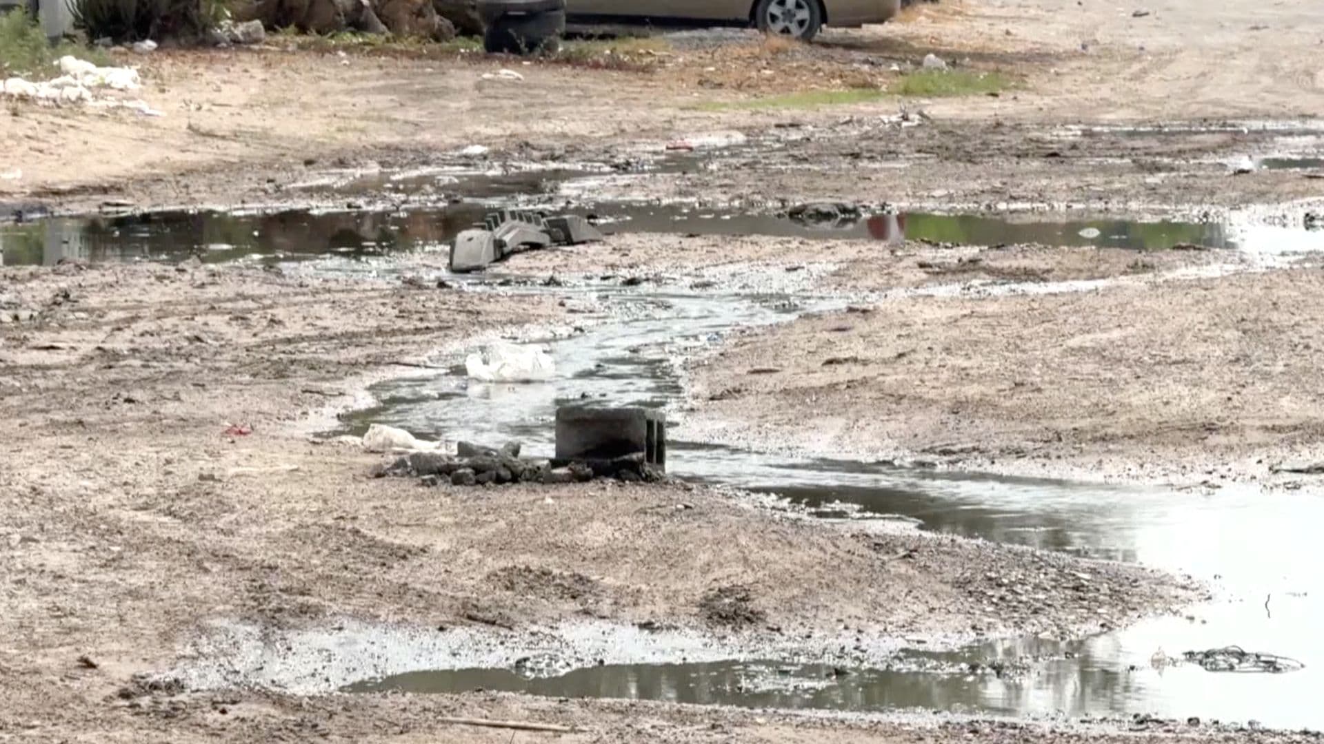 Vecinos Afectados por Fuga de Aguas Residuales Piden Ayuda a COMAPA Reynosa