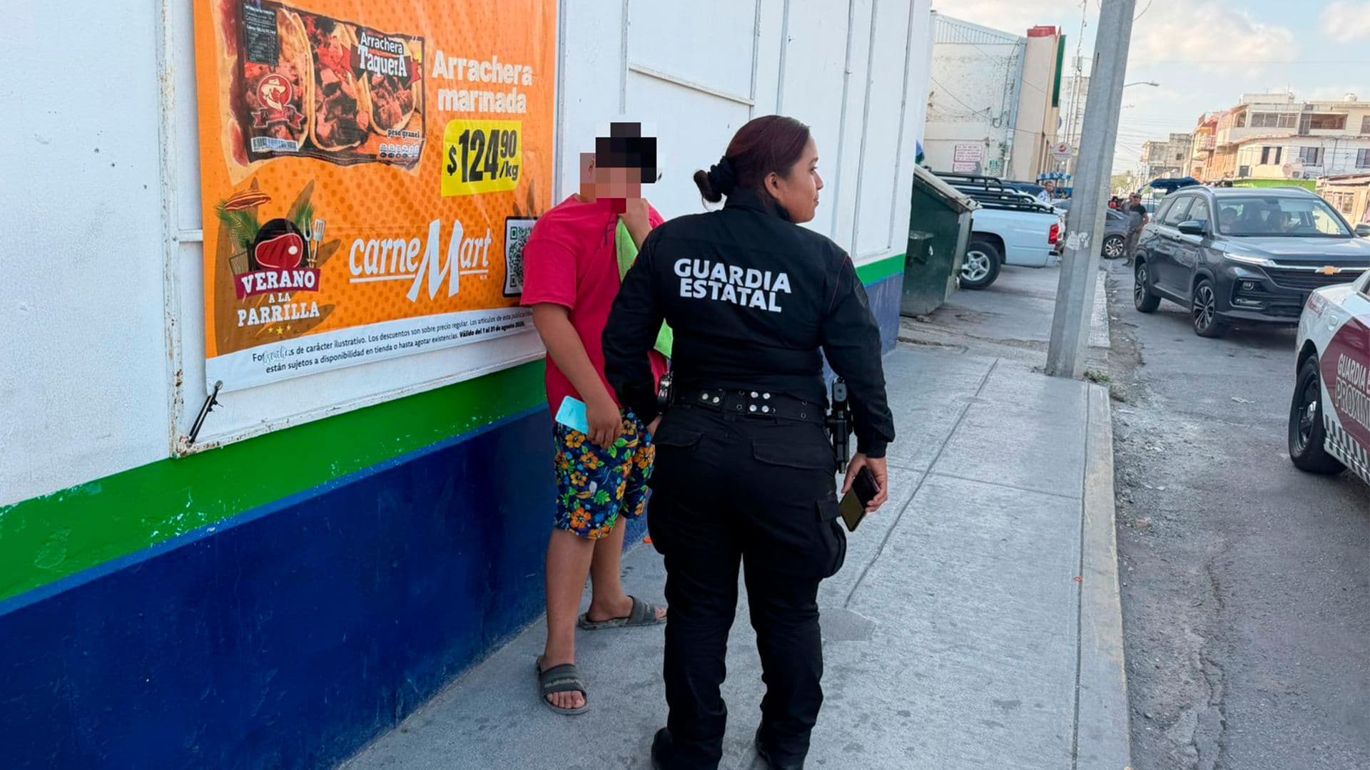 Guardia Estatal Resguarda a Menor Extraviado en Matamoros, Tamaulipas