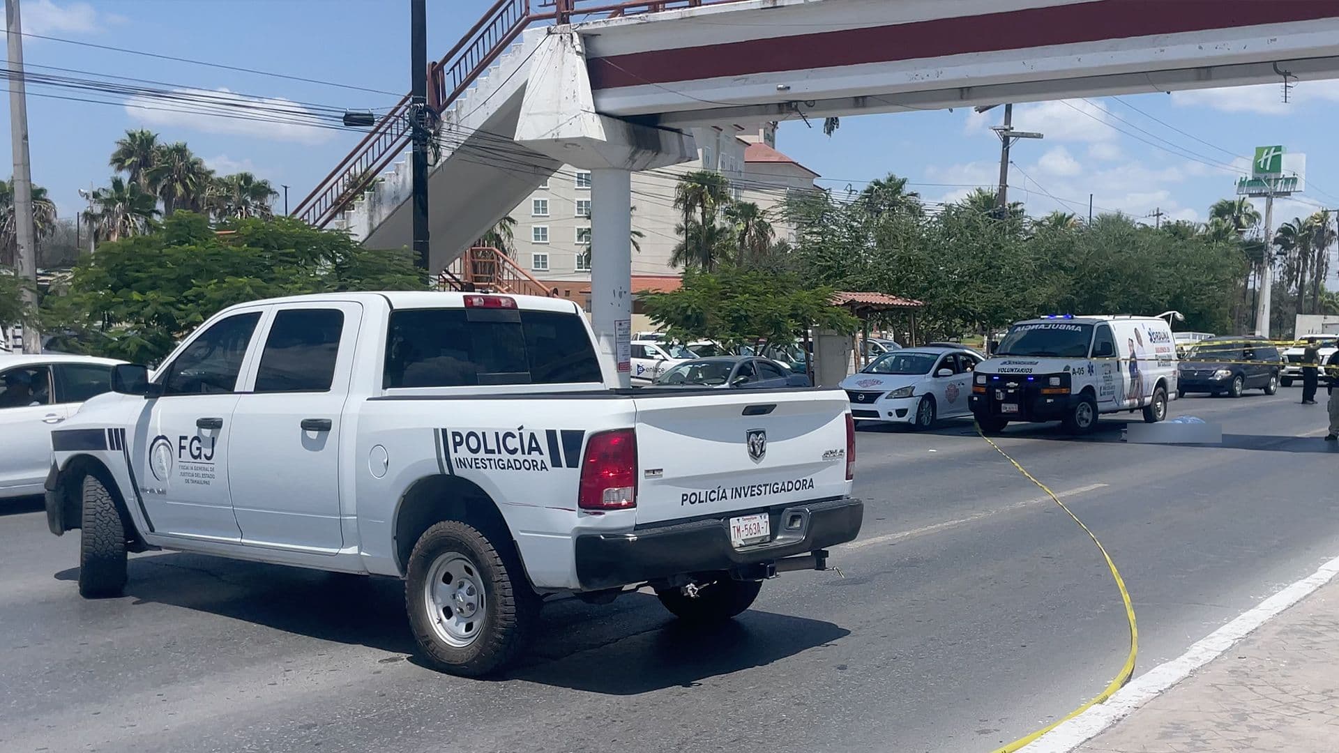 Hombre Muere tras Caer de Puente Peatonal en Matamoros