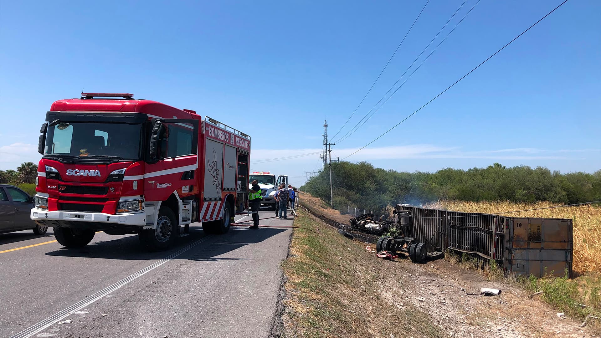 Muere Trailero Calcinado en Incendio de Carretera Victoria - Zaragoza