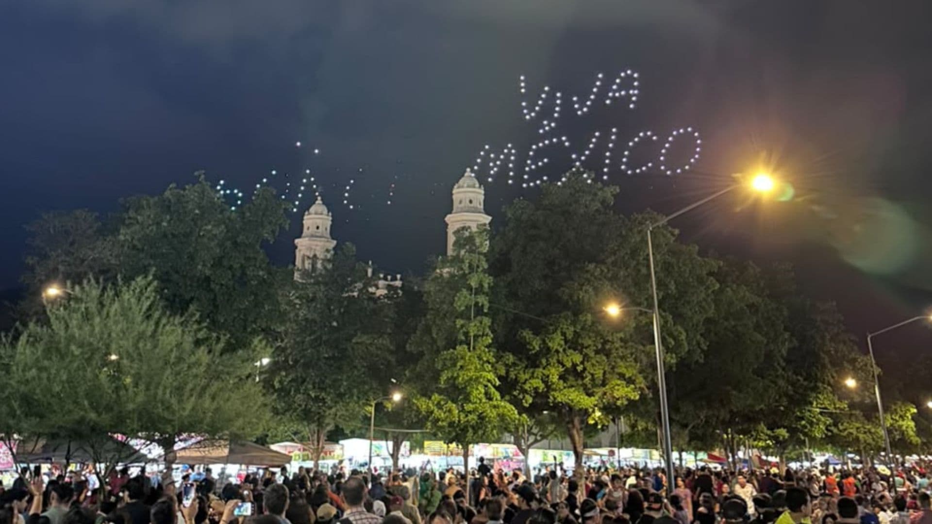 show de drones acompañado de la Orquesta Sinfónica de Sonora