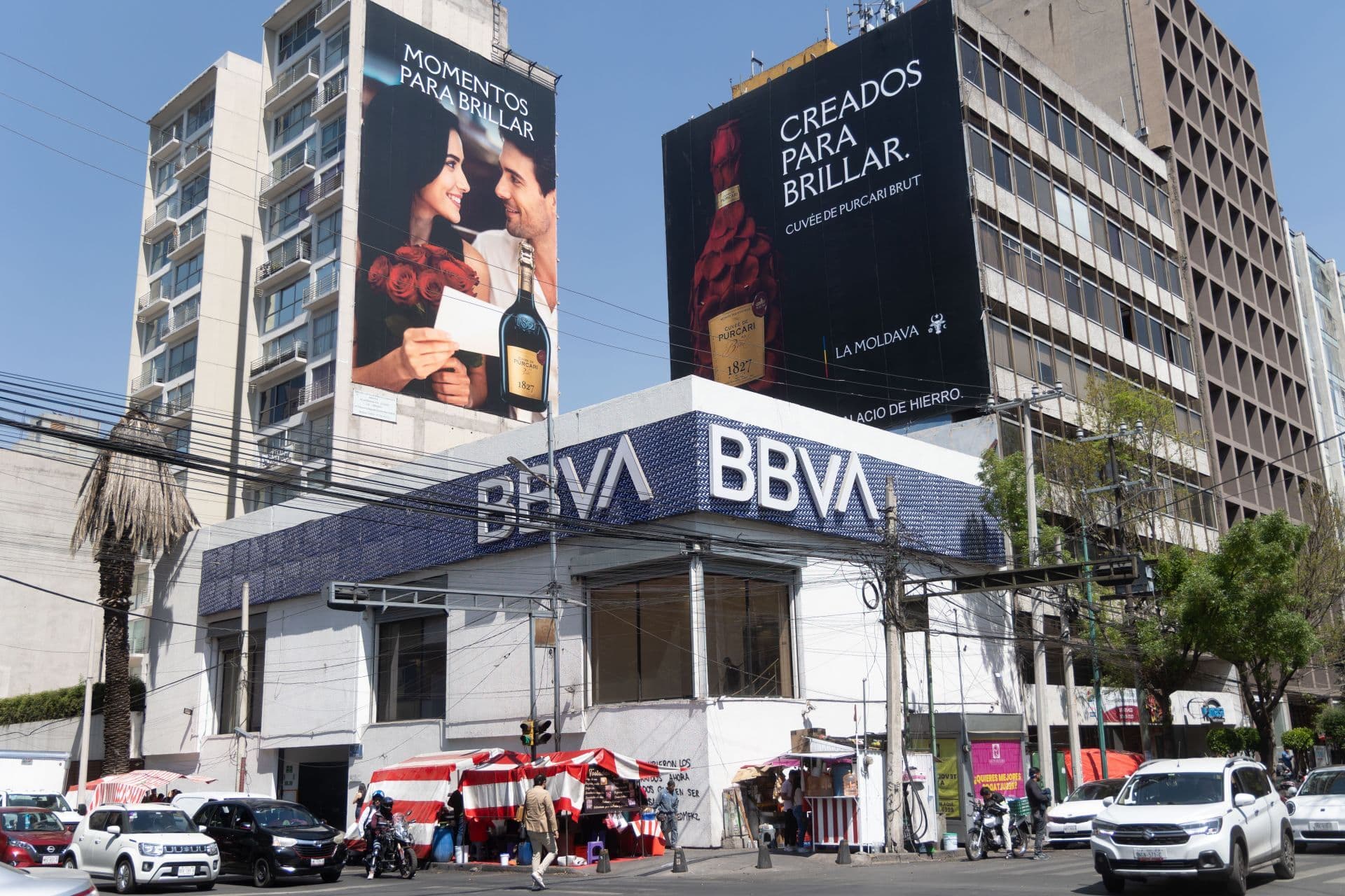 Sucursal del banco de capital español BBVA. Foto: Cuartoscuro/ Archivo