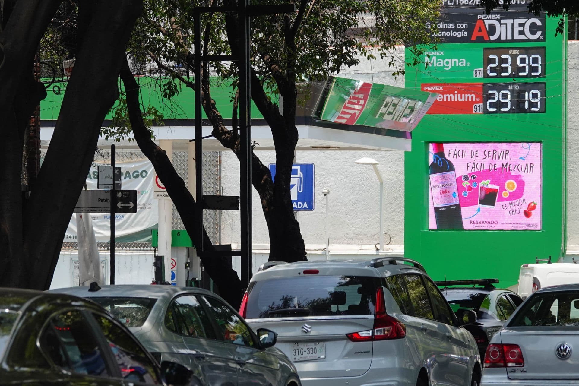 Estación gasolinera de la marca Pemex. Foto: Cuartoscuro
