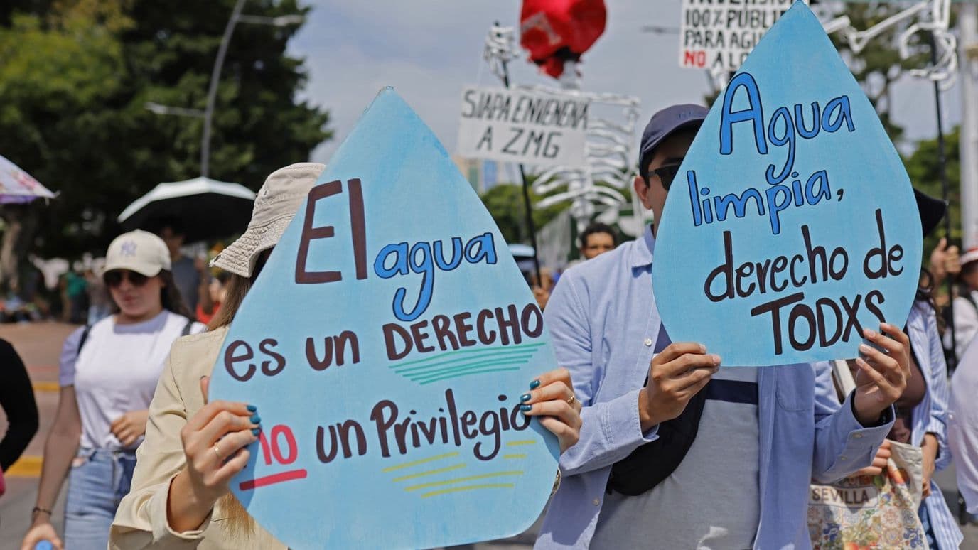 Marcha por el agua en Guadalajara
