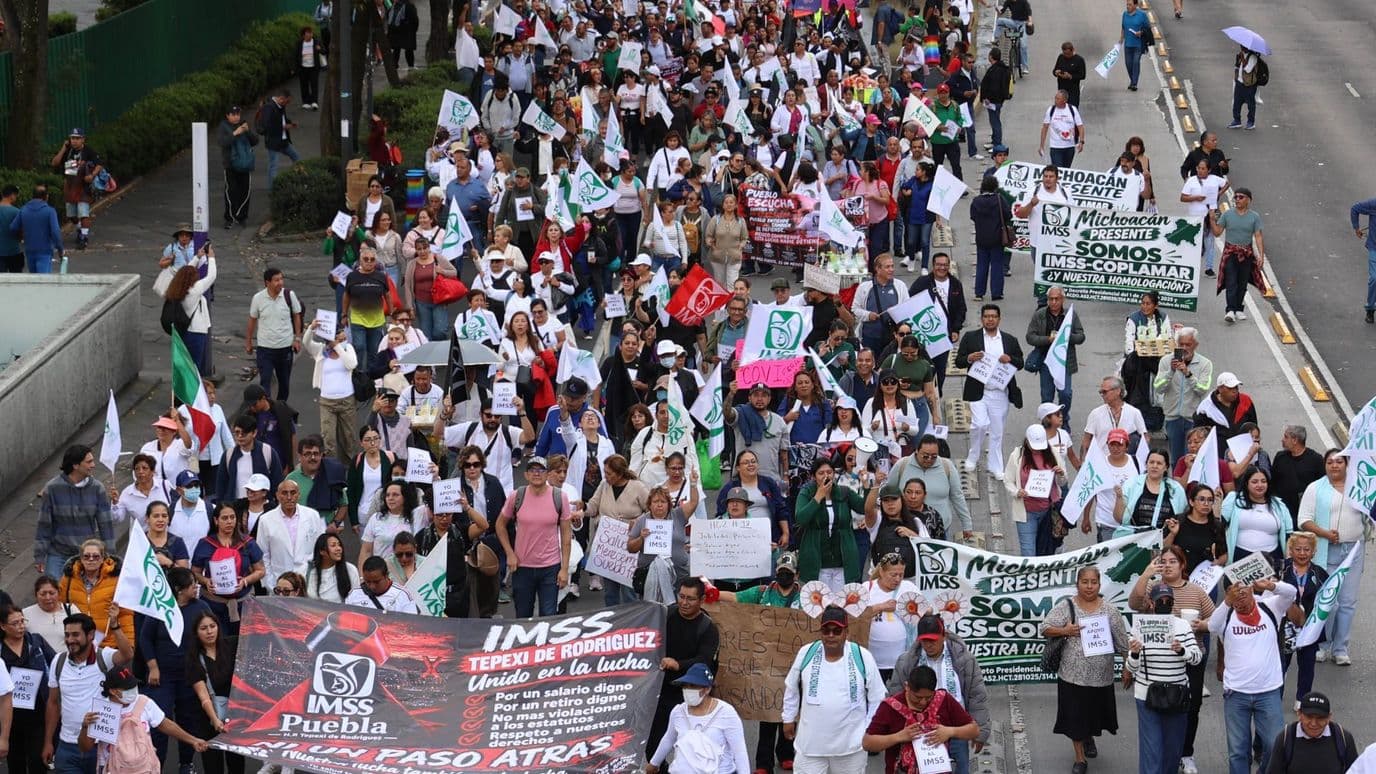 Trabajadores del IMSS. Foto: Cuartoscuro