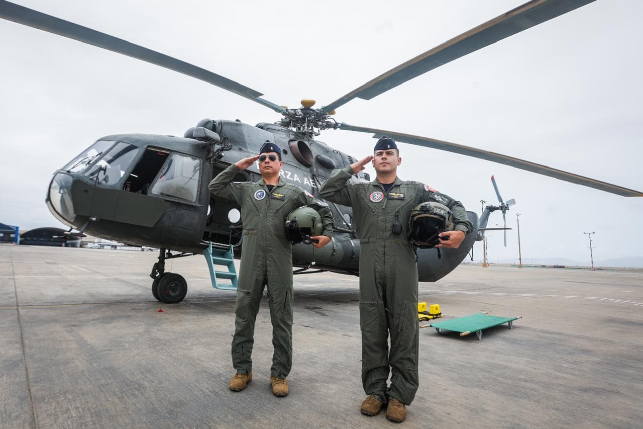 Helicóptero Mi17 de la Fuerza Aérea peruana. Foto: Gobierno de Perú