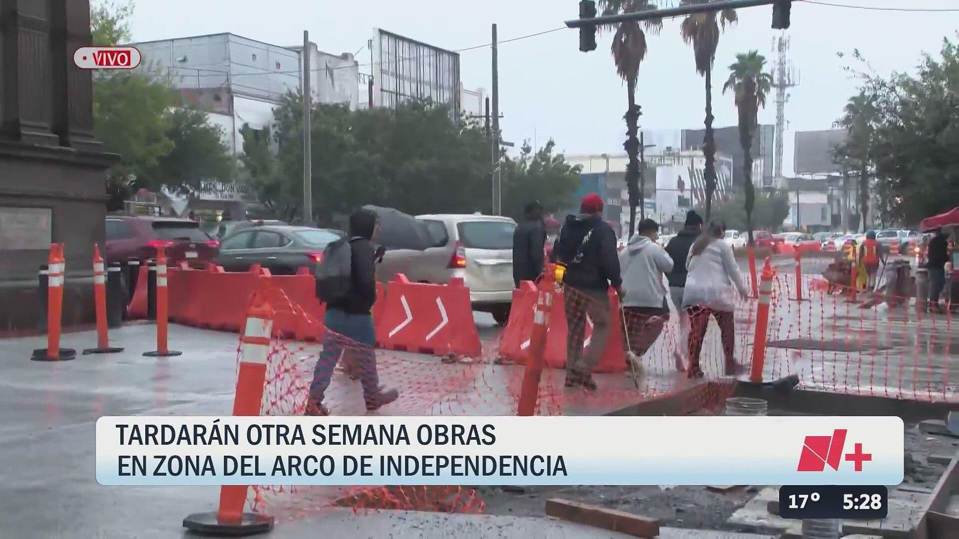 Tendrán Otra Semana de Obras en Arco de la Independencia