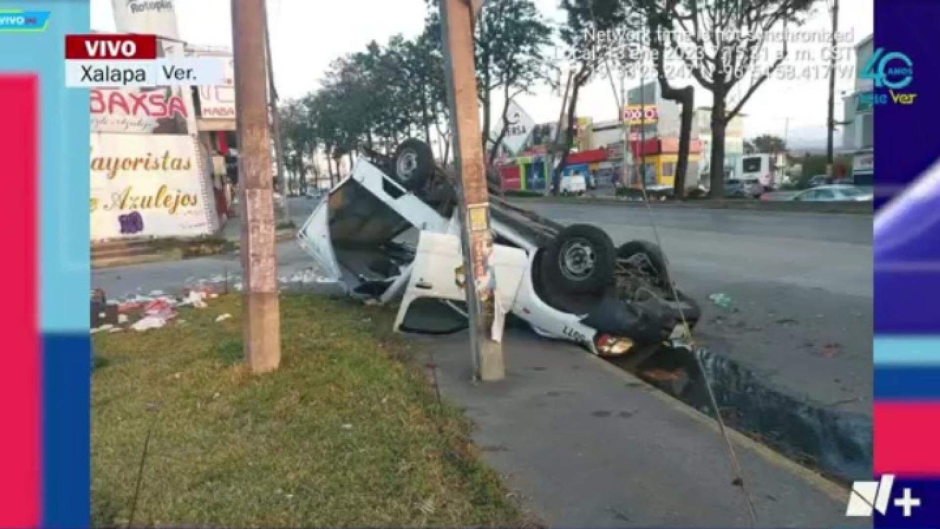 Registran 2 Accidentes en Xalapa y Bloquean Acceso a Teocelo