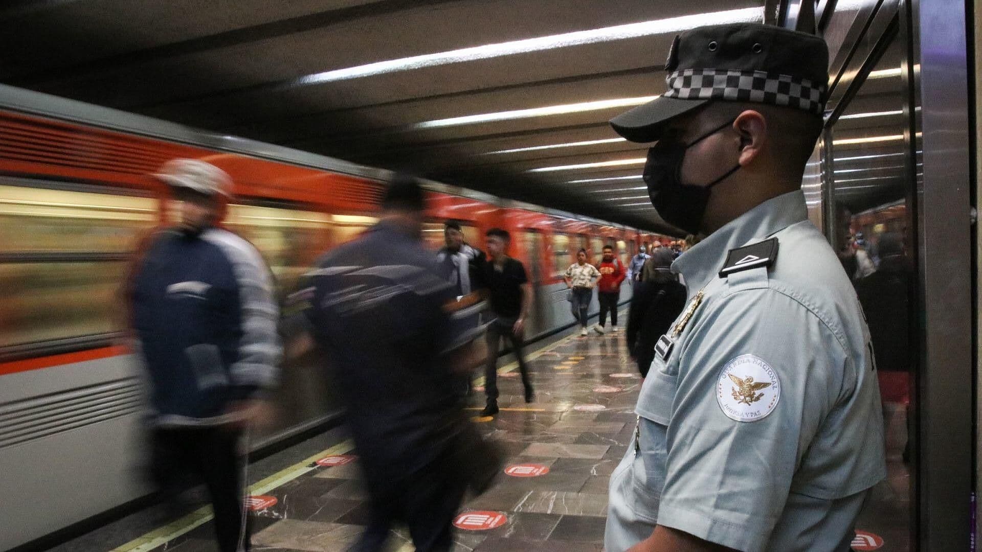 GN Resguarda Estación del Metro Bellas Artes tras Disturbios