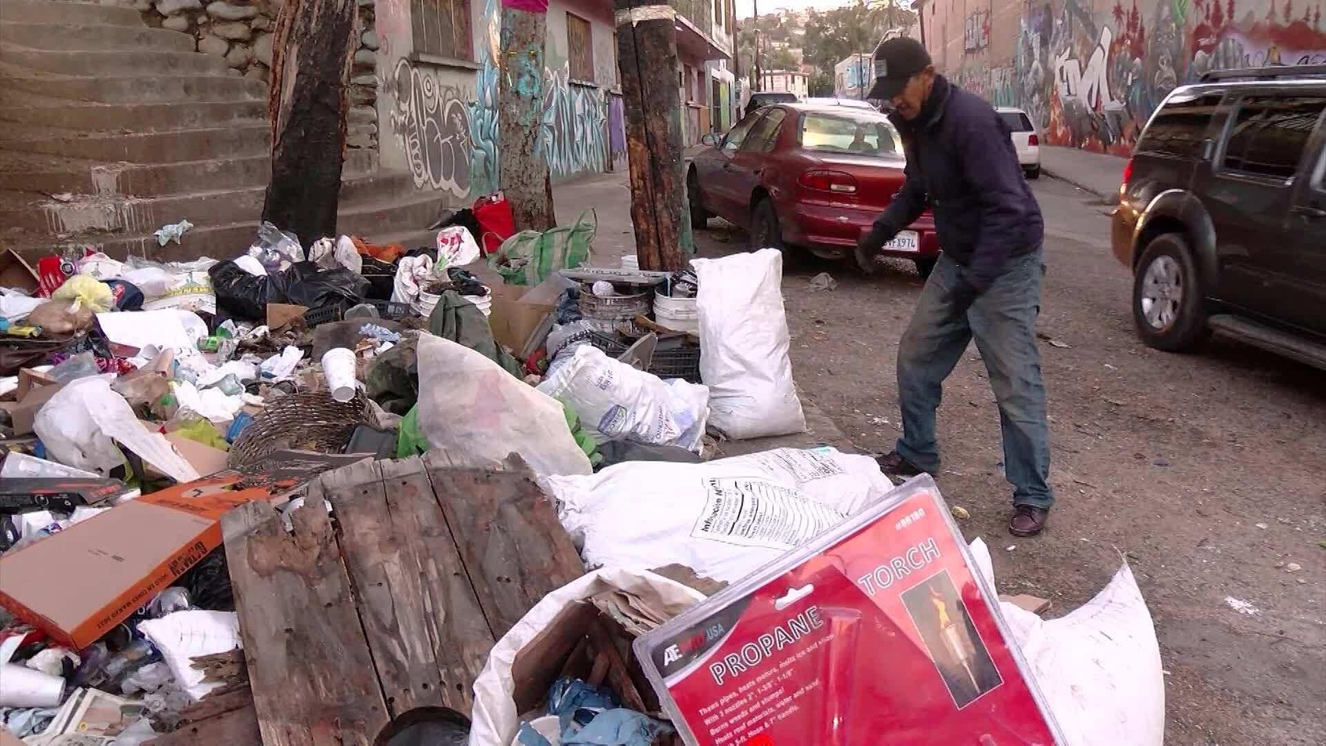 Basurero en la Morelos