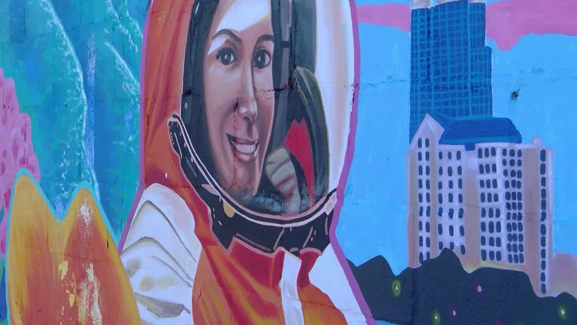 Mural en Tijuana Retrata a la Astronauta Katya Echazarreta