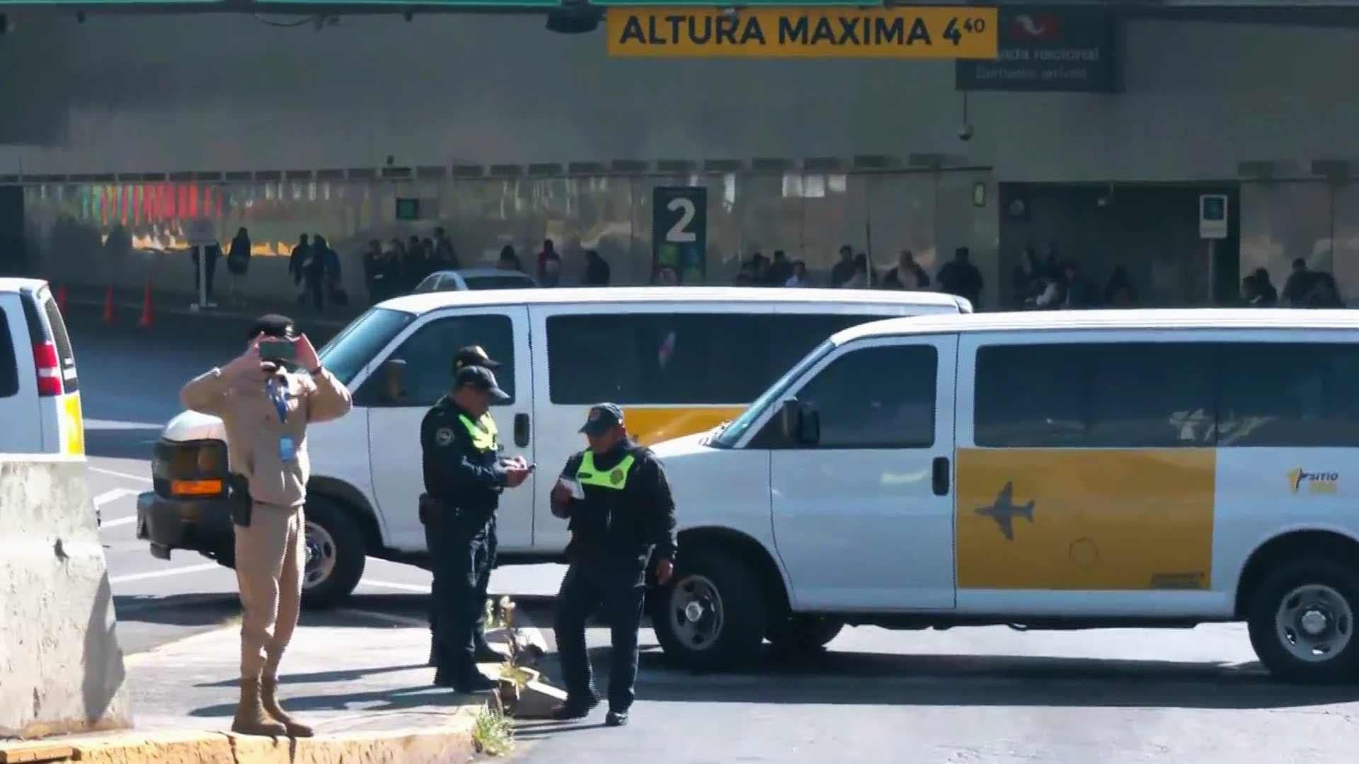 Bloqueo de Taxistas Impide Llegada de Pasajeros a la T1 del AICM