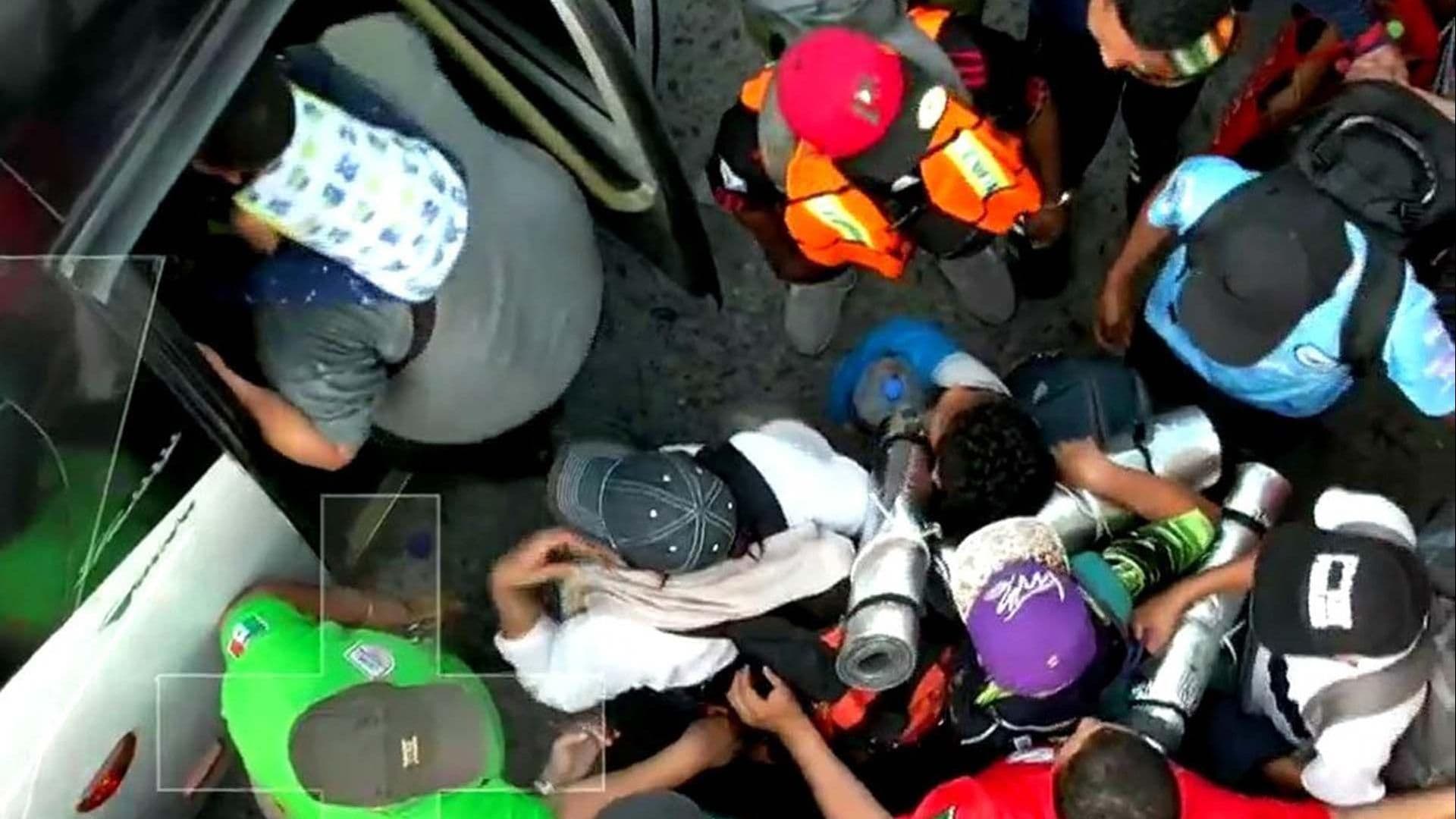 Trasladan a Migrantes en Chiapas a Oficinas del DIF en Huixtla