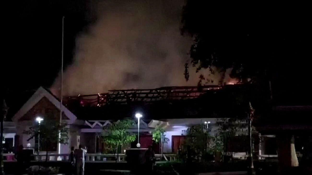 Incendio Daña Residencia del Rey de Camboya