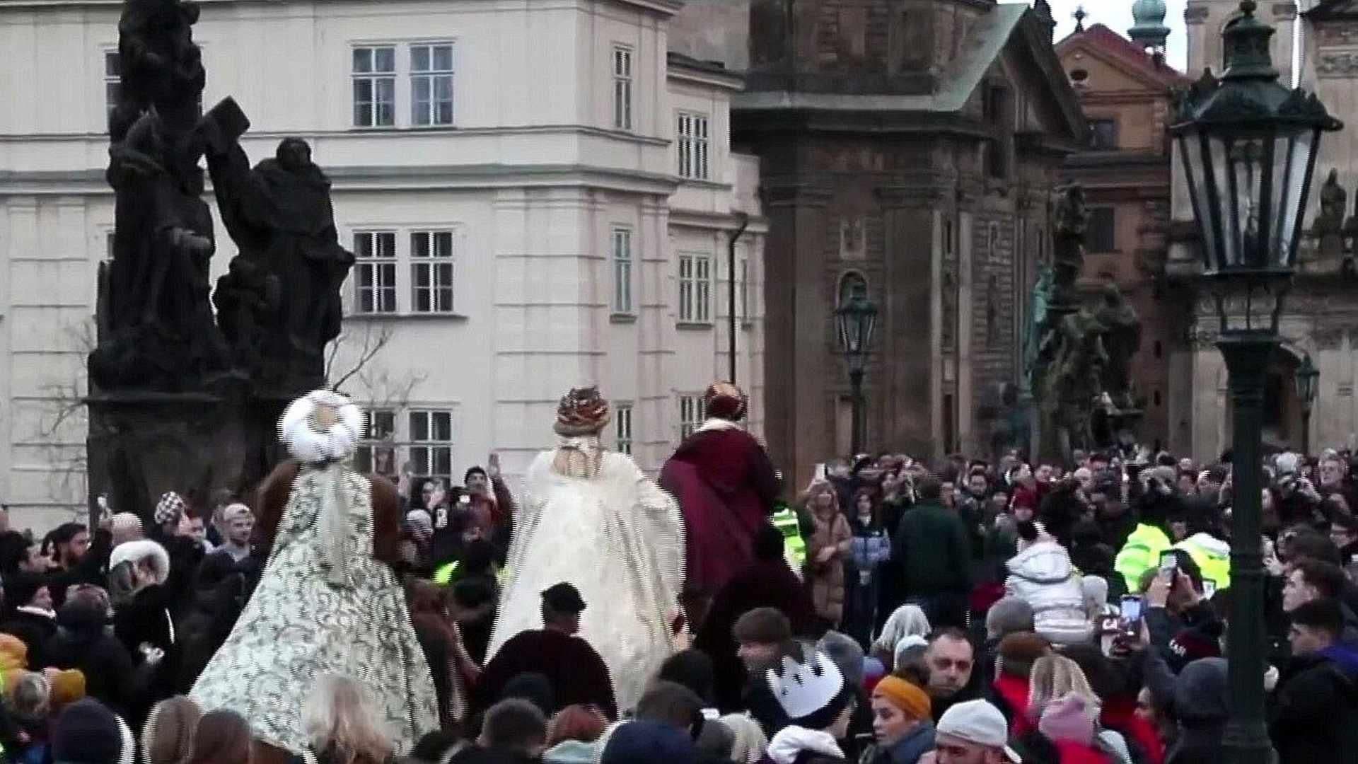 Los Tres Reyes Magos Desfilan en Praga