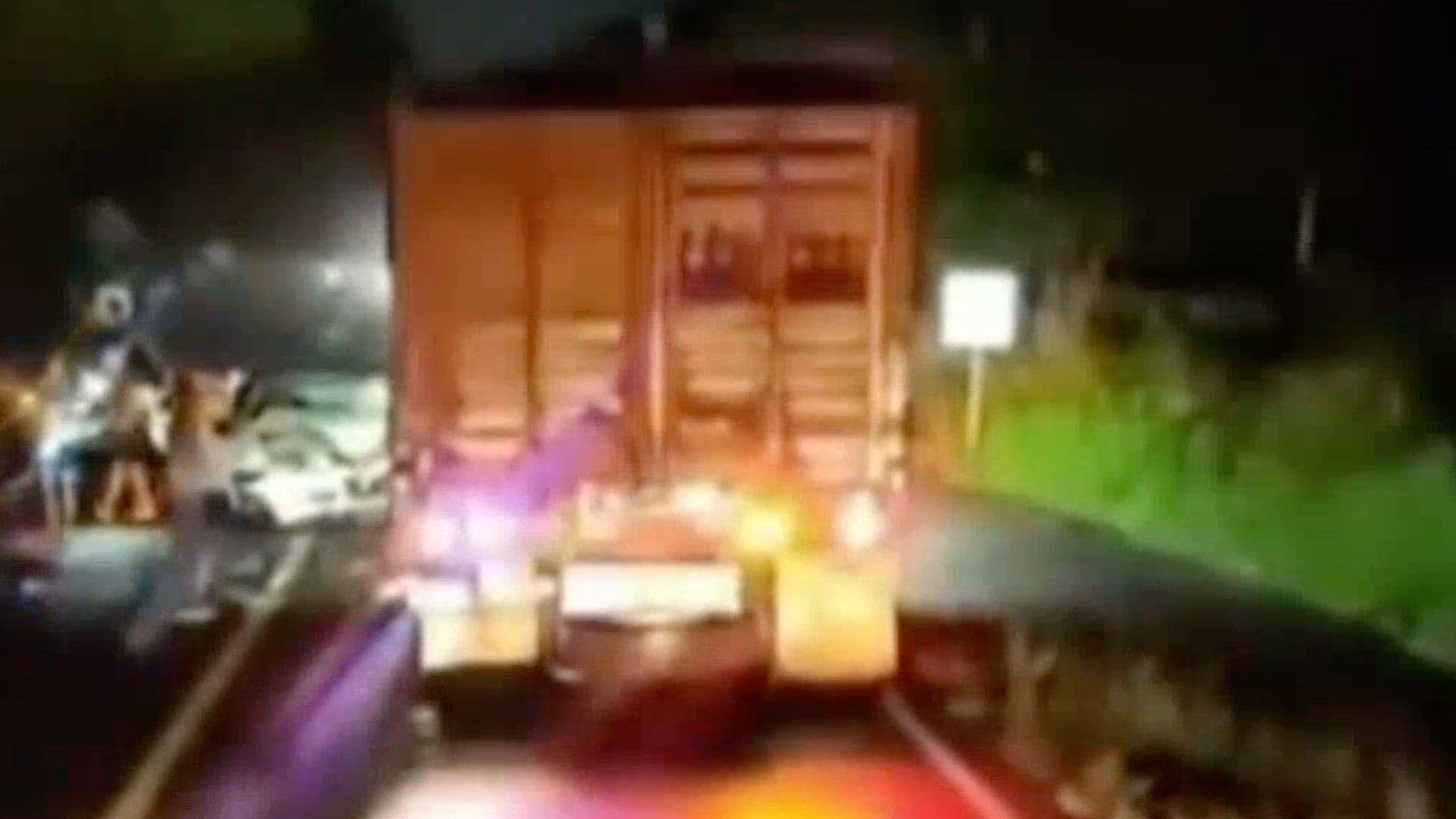 Choque Múltiple en Carretera Paso del Toro- La Tinaja Deja a Tres Personas Heridas y un Muerto