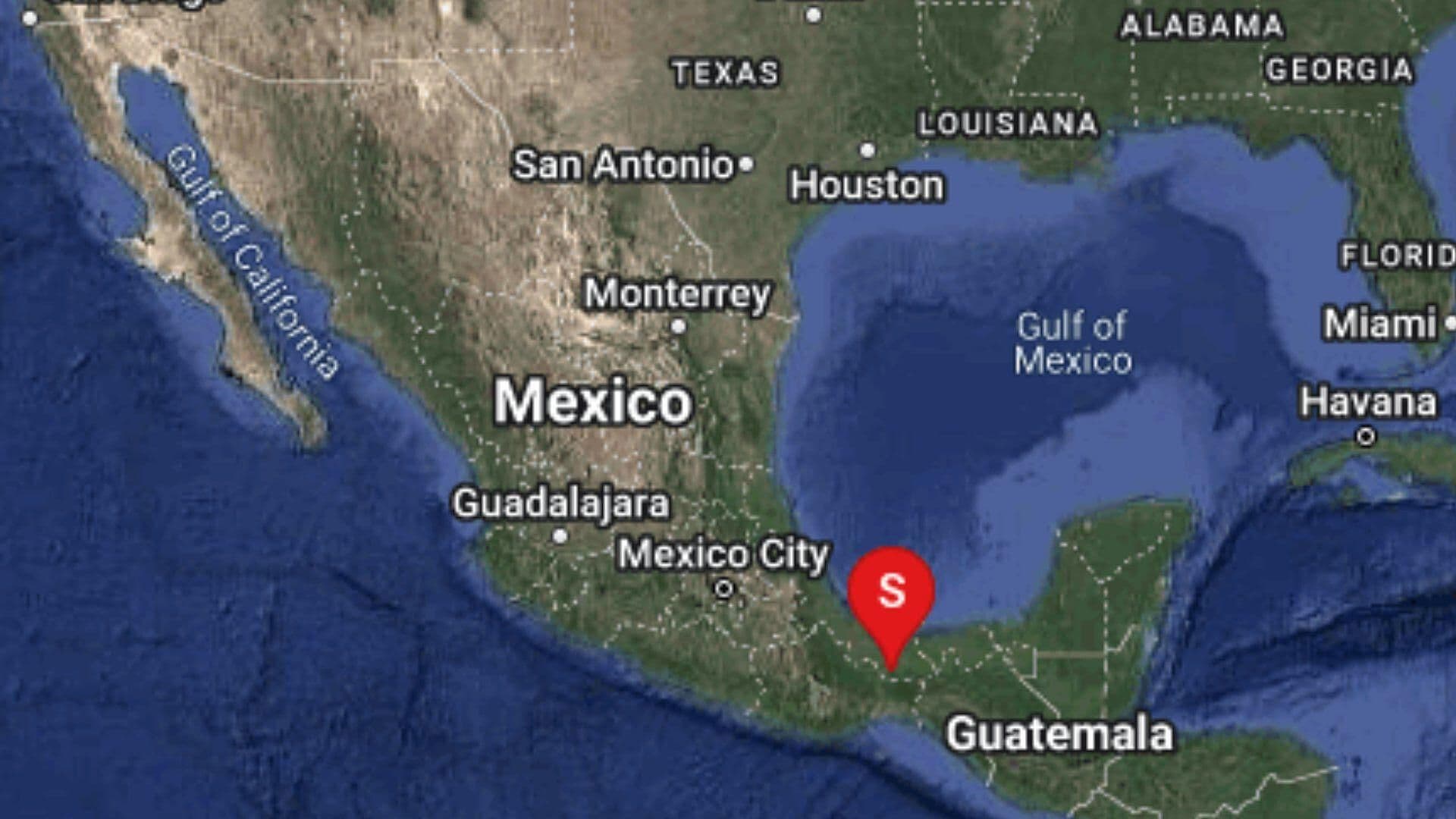 Sismo de Magnitud 5 Sacude a Sayula de Alemán en Veracruz