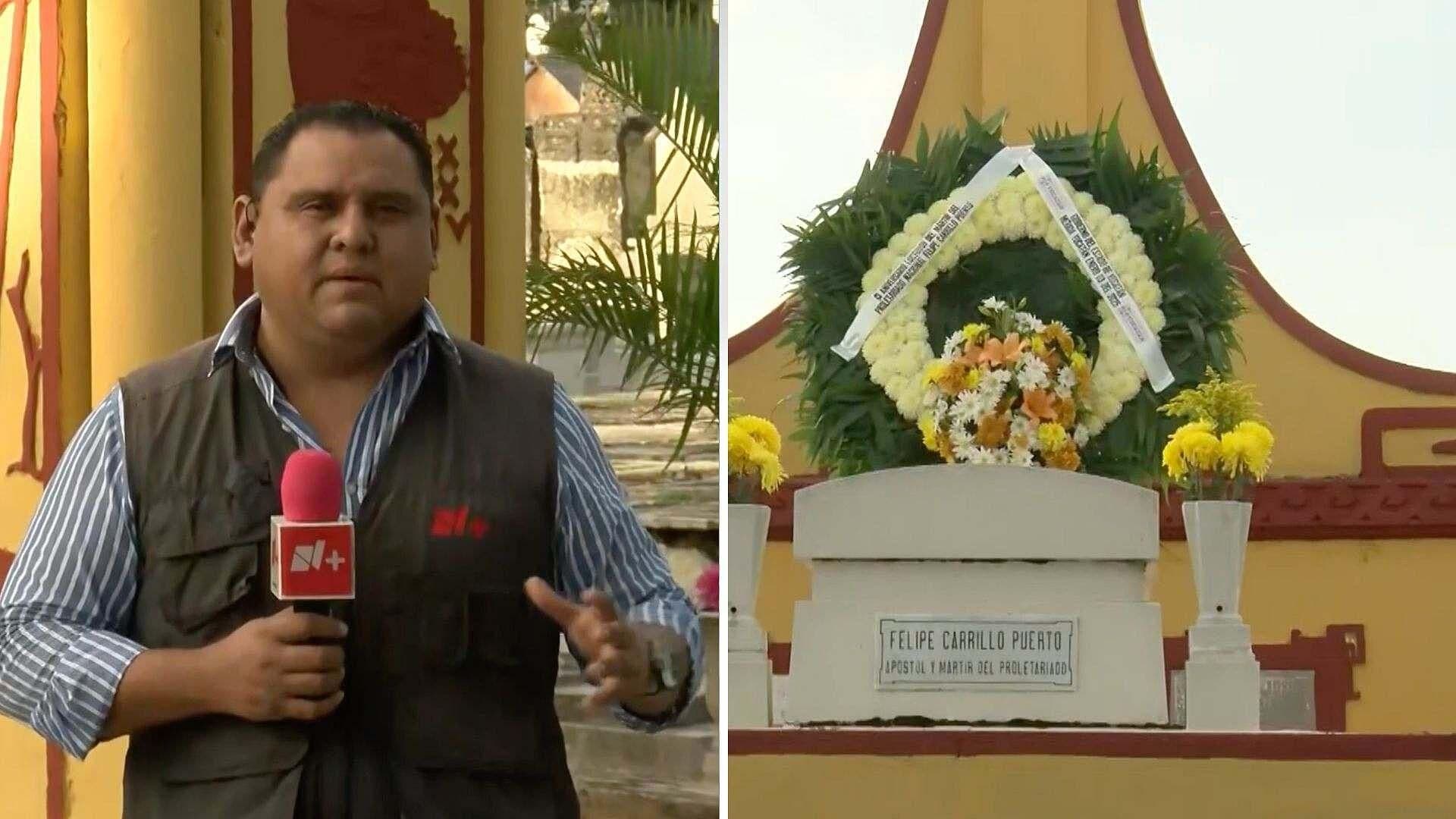 Realizan Homenaje a Felipe Carrillo Puerto en el Cementerio General