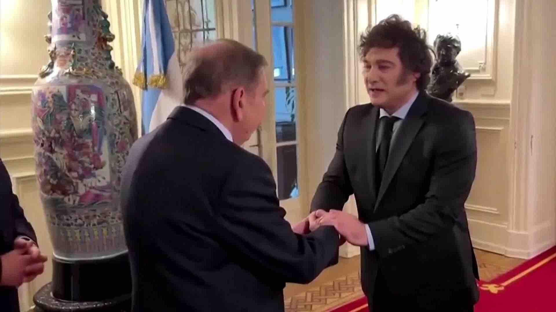 Milei Recibe al Líder Opositor Venezolano Edmundo González en Buenos Aires