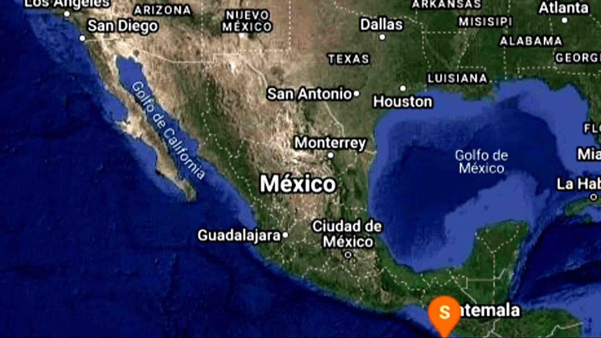 Sismo de Magnitud 4.9 se Registra al Suroeste de Ciudad Hidalgo, Chiapas