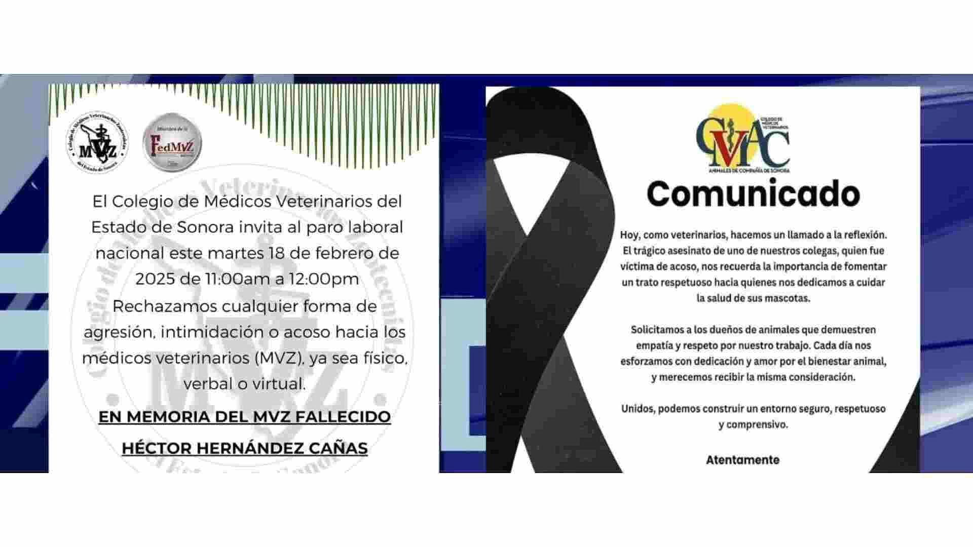 En Sonora se Unieron al Paro de Labores Nacional por Asesinato de Héctor Hernández Cañas