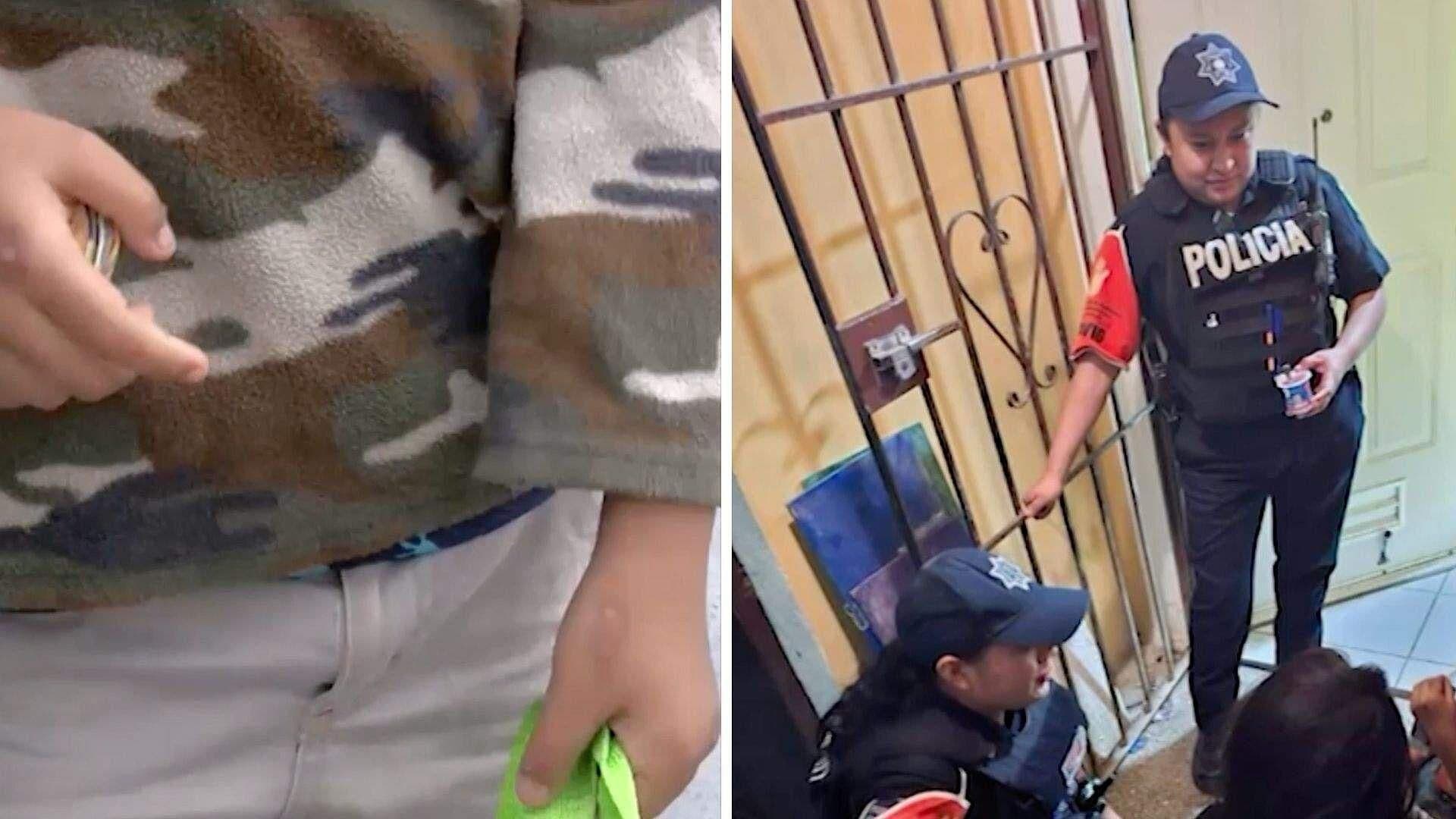Trasladan con su Abuela en Progreso, Yucatán a Niño Maltrato por su Padrastro