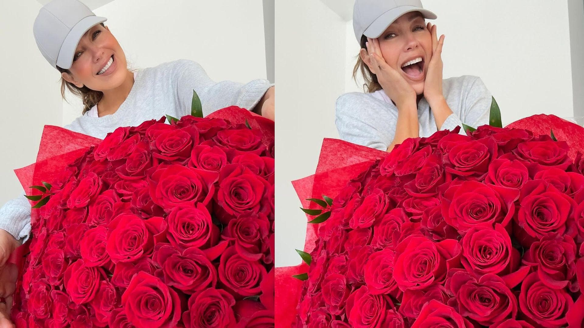 Thalía Recibe Ramo de Rosas Rojas del Actor Will Smith; Así lo Presumió en Instagram