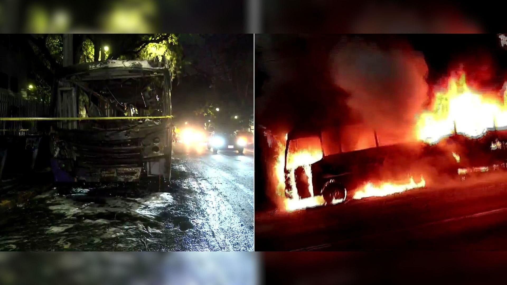 Incendio en Transporte Público en Miguel Ángel de Quevedo, CDMX, Sin Lesionados