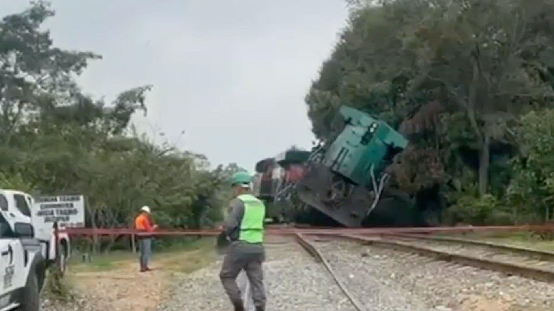 Se Descarrila Tren de Chinameca al Sur de Veracruz