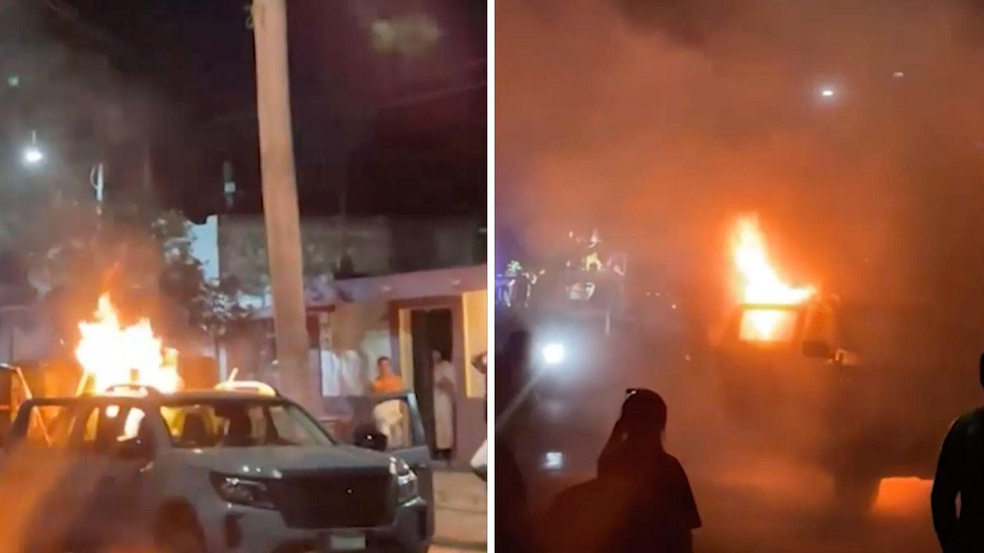 ¡Ardió en Llamas! Carro Alegórico en Carnaval de Umán Envuelto en Fuego