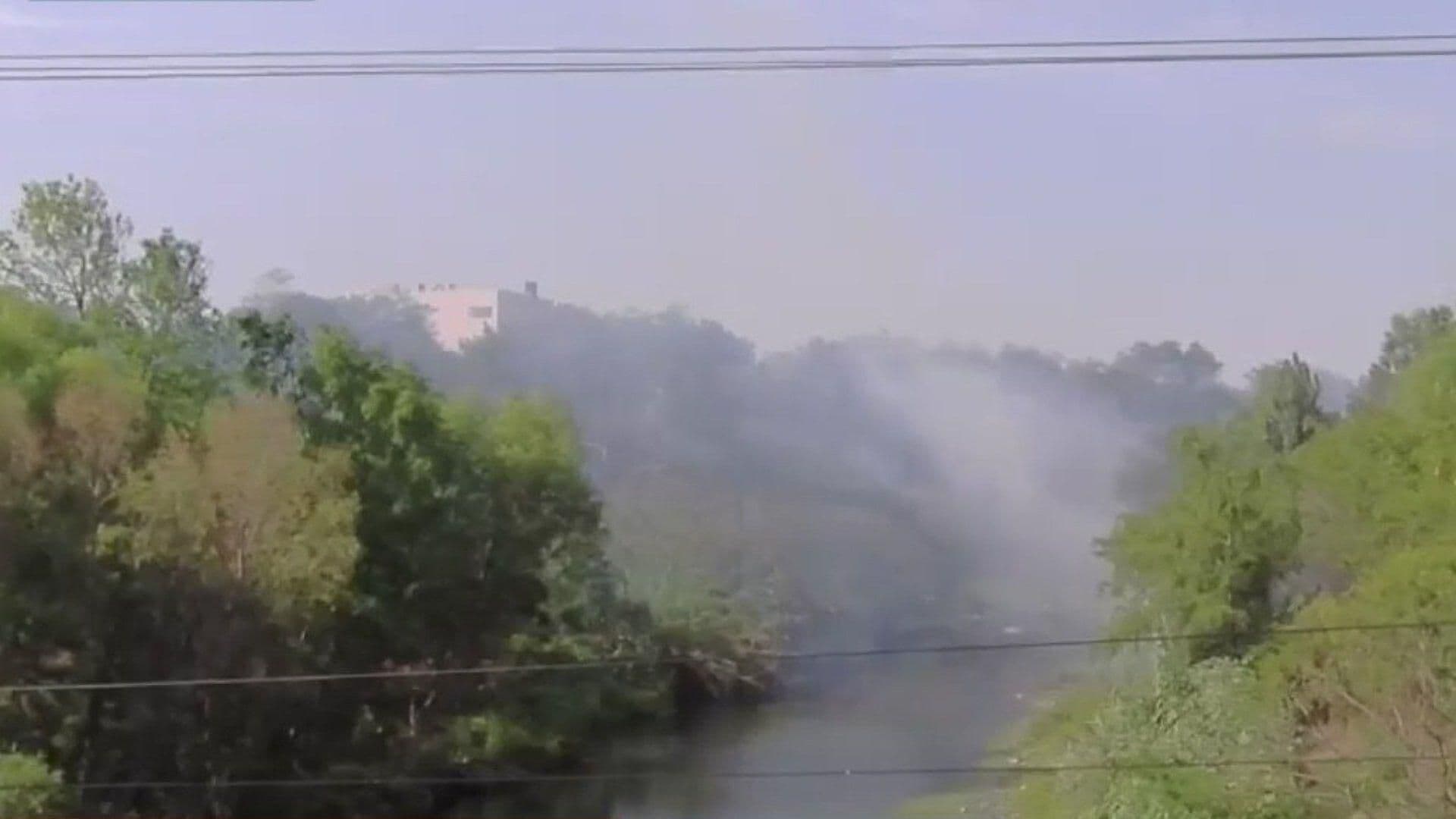 Alarma Incendio a Orillas del Río La Silla en Guadalupe, NL