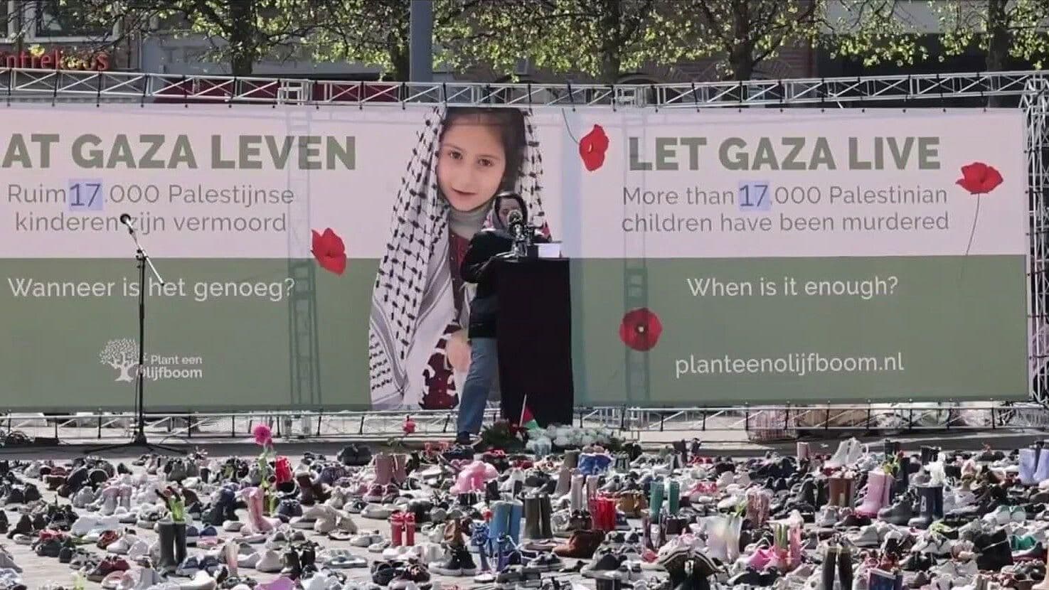 Rinden Homenaje en Países Bajos a Niños Muertos en Gaza